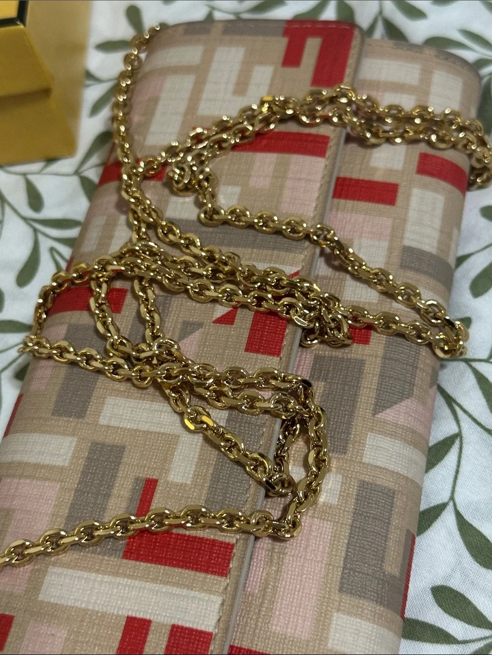 Fendi Coated Canvas/PVC Wallet on Chain - Picture 8 of 15